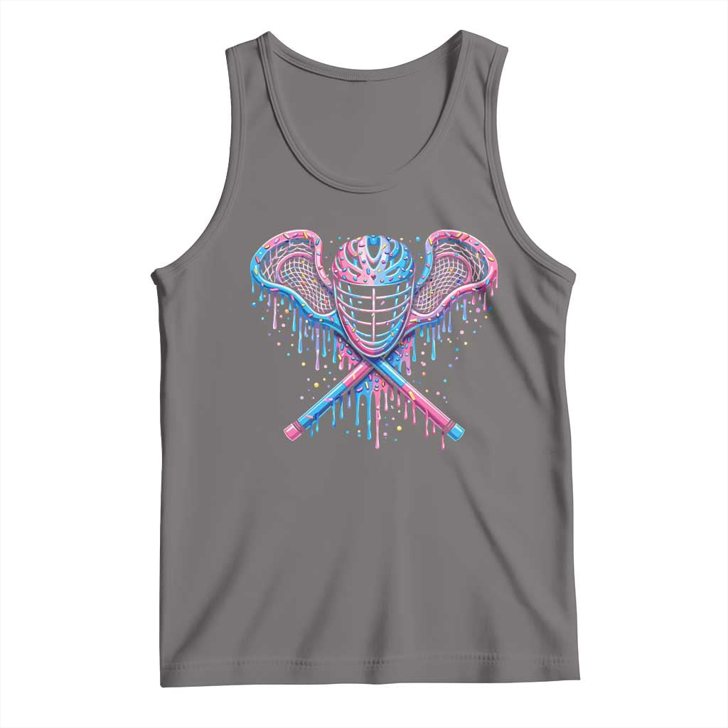 Lacrosse Drip Ice Cream Lax Helmet Sticks Sport Player Tank Top TS11 Deep Heather Print Your Wear
