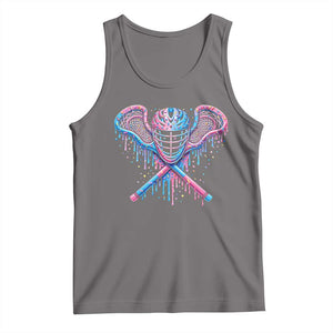Lacrosse Drip Ice Cream Lax Helmet Sticks Sport Player Tank Top TS11 Deep Heather Print Your Wear