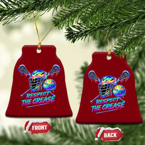 Respect The Crease Lacrosse Drip Ceramic Ornament Funny Lax Goalie TS11 Print Your Wear
