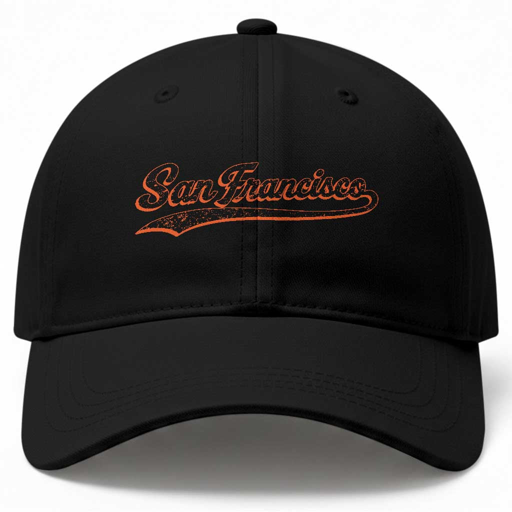 San Francisco Sports Script Retro Baseball Lovers Proud City Baseball Cap TS11 Print Your Wear