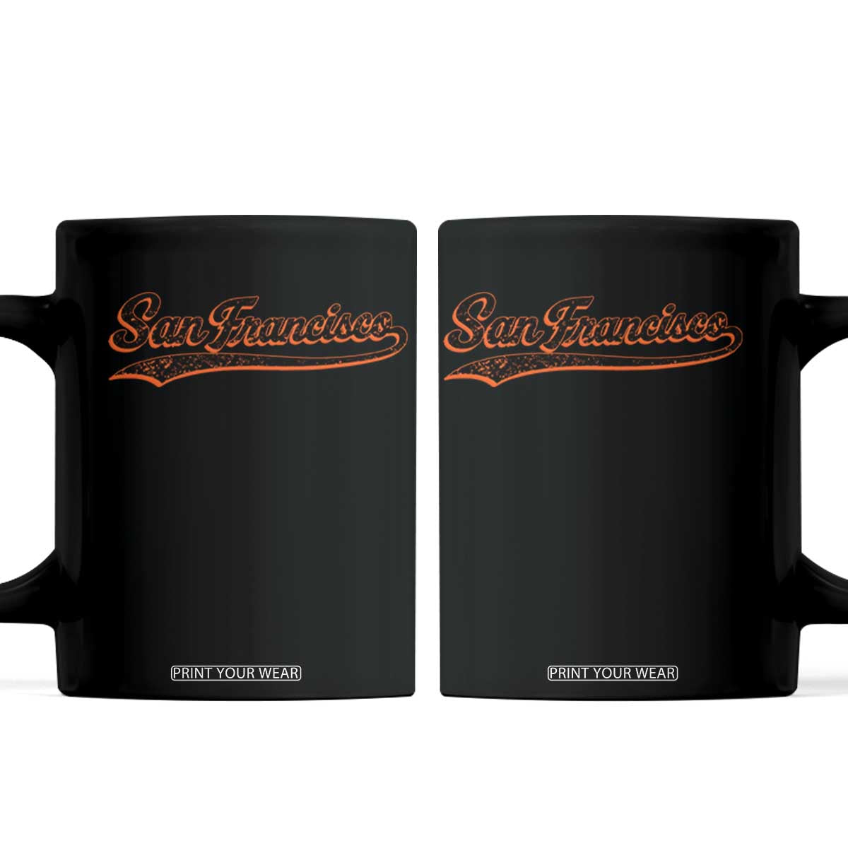 San Francisco Sports Script Retro Baseball Lovers Proud City Coffee Mug TS11 Black Print Your Wear