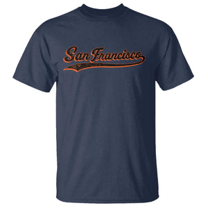 San Francisco Sports Script Retro Baseball Lovers Proud City T Shirt TS11 Navy Print Your Wear