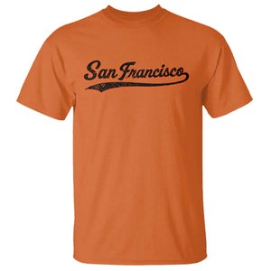 San Francisco Sports Script Retro Baseball Lovers Proud City T Shirt TS11 Orange Print Your Wear