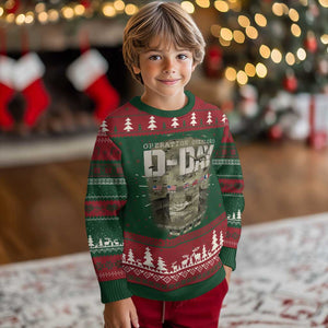 Operation Overlord D Day Normandy WWII Knit Sweatshirt TS11 Christmas Print Your Wear