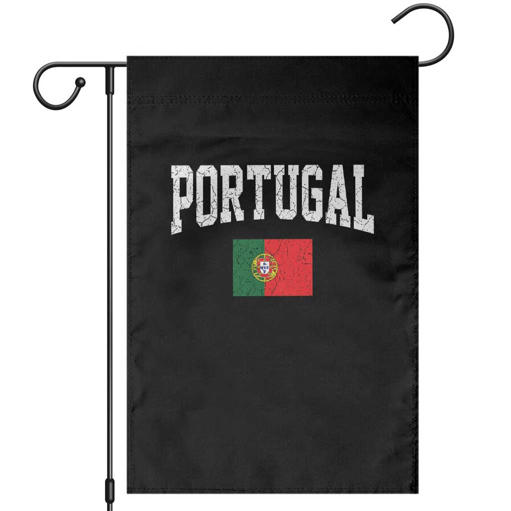 Vintage Portugal Flag Portuguese Pride Throwback Design Garden Flag TS11 Black Print Your Wear