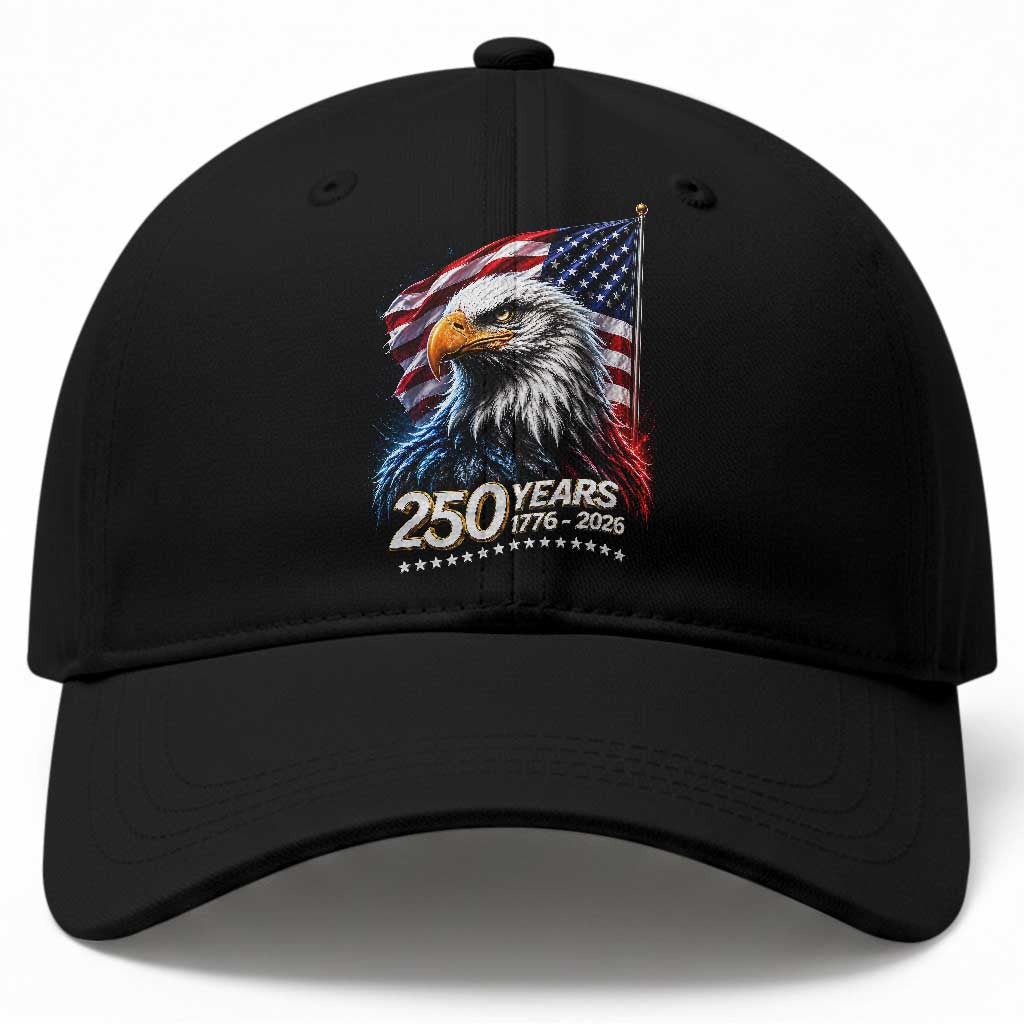 250 Years USA 250th Anniversary Baseball Cap Patriotic Eagle 4th of July TS11 Print Your Wear