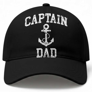Captain Dad Baseball Cap Boat Pontoon Father Fishing Sailor TS11 Print Your Wear