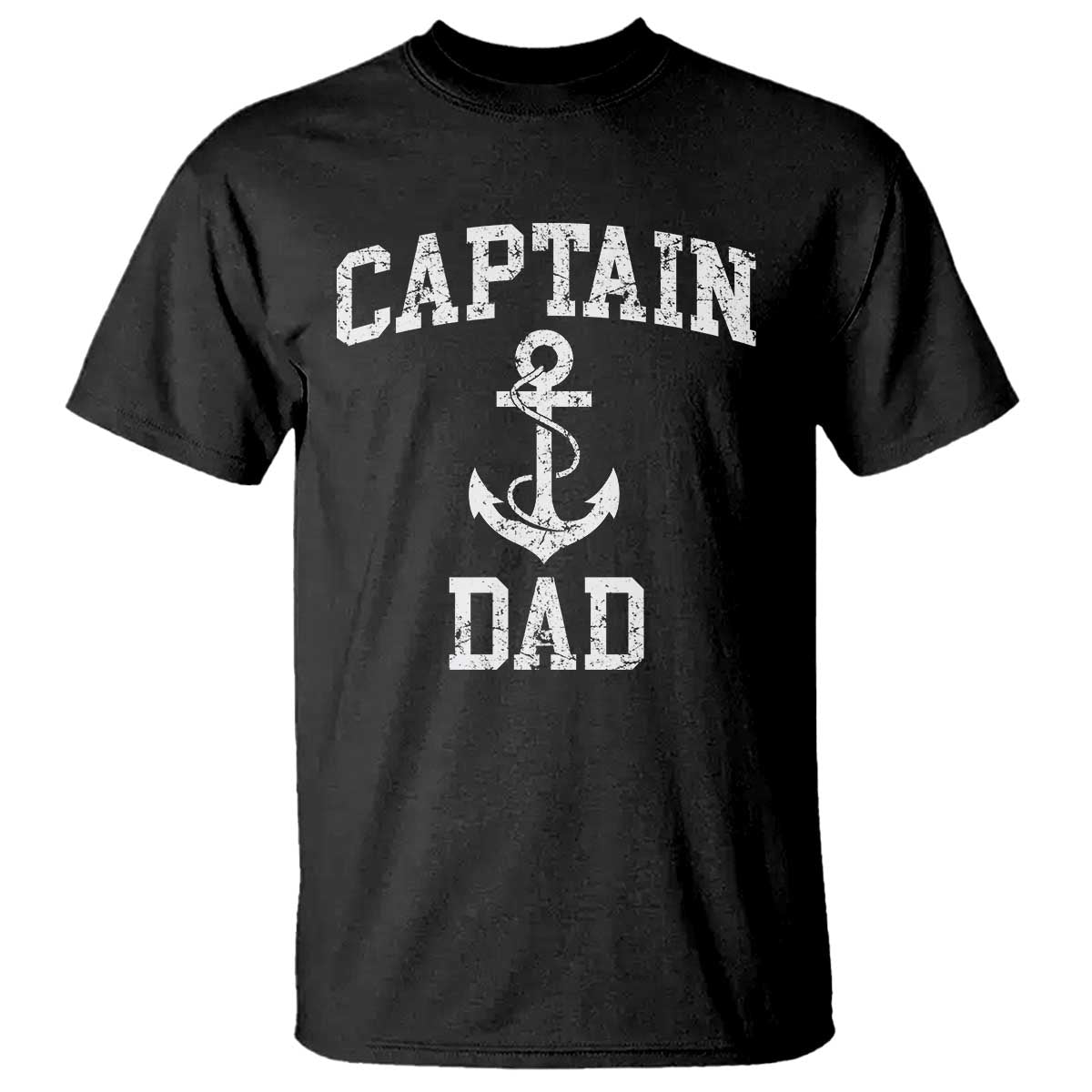 Captain Dad T Shirt Boat Pontoon Father Fishing Sailor TS11 Black Print Your Wear