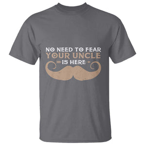 Funny Uncle T Shirt No Need To Fear Your Uncle Is Here TS11 Charcoal Print Your Wear