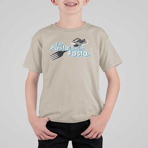 Funny Swimmer T Shirt For Kid Eat Pasta Swim Fasta Fork Swimming TS11 Sand Print Your Wear