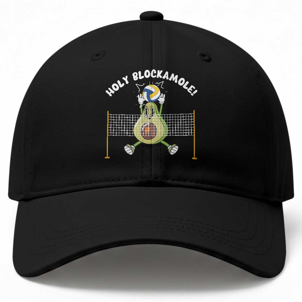 Funny Volleyball Holy Blockamole Baseball Cap Blocker Guacamole Avocado Blocker