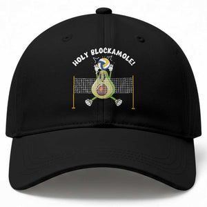 Funny Volleyball Holy Blockamole Baseball Cap Blocker Guacamole Avocado Blocker