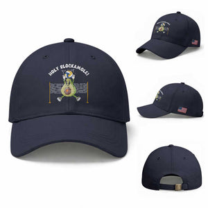 Funny Volleyball Holy Blockamole Baseball Cap Blocker Guacamole Avocado Blocker
