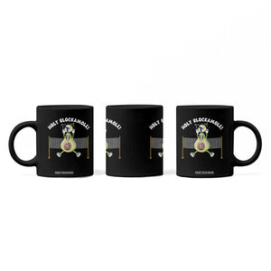 Funny Volleyball Holy Blockamole Coffee Mug Blocker Guacamole Avocado Blocker