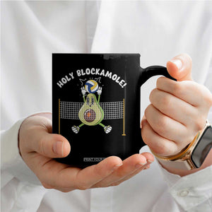 Funny Volleyball Holy Blockamole Coffee Mug Blocker Guacamole Avocado Blocker