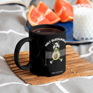 Funny Volleyball Holy Blockamole Coffee Mug Blocker Guacamole Avocado Blocker
