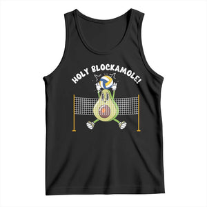 Funny Volleyball Holy Blockamole Tank Top Blocker Guacamole Avocado Blocker