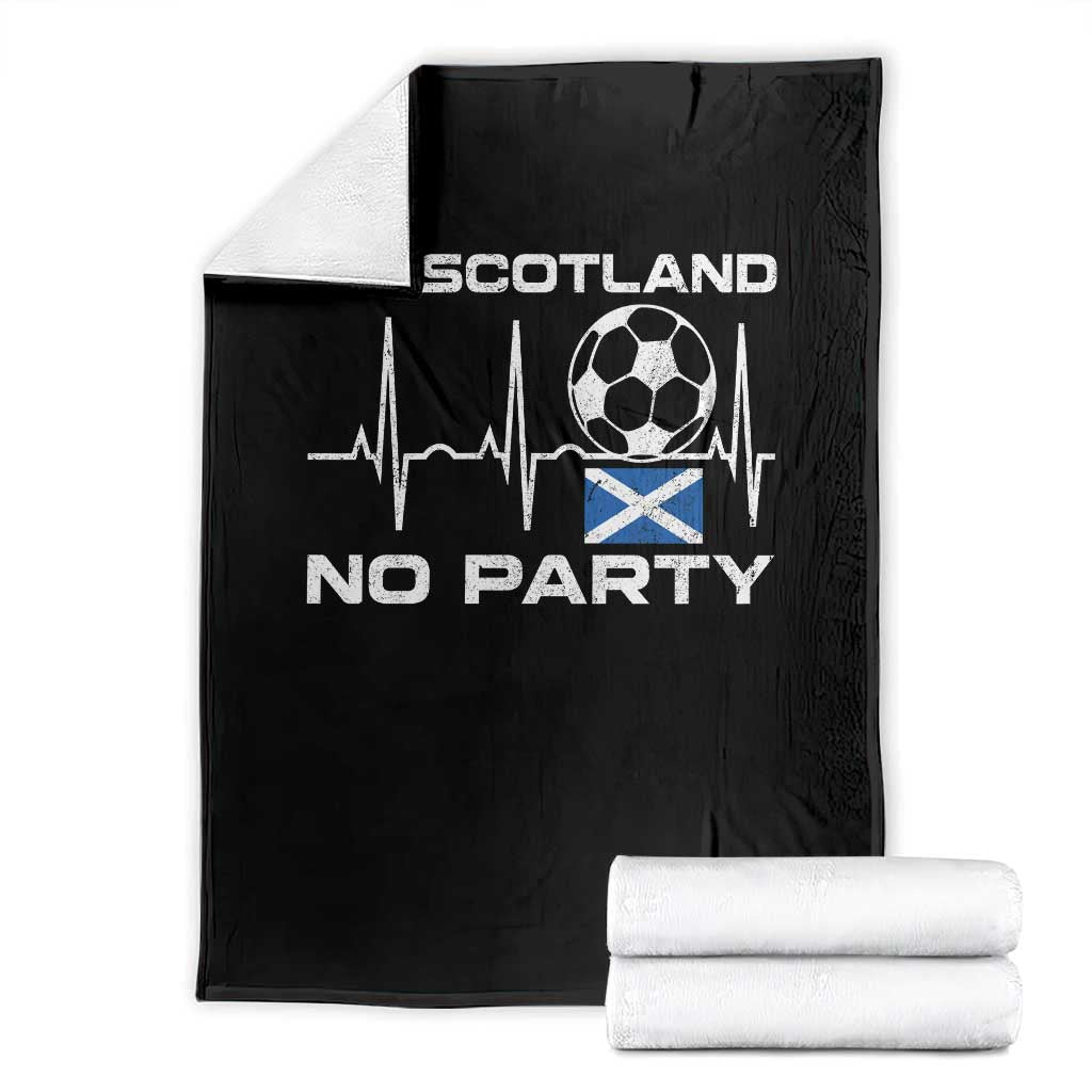 No Scotland No Party Throw Blanket Scotland Football Proud Scottish Fan TS11 Black Print Your Wear