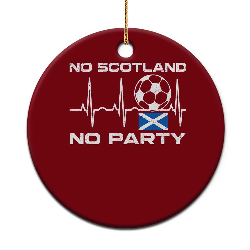 No Scotland No Party Ceramic Ornament Scotland Football Proud Scottish Fan TS11 1pc Red Print Your Wear