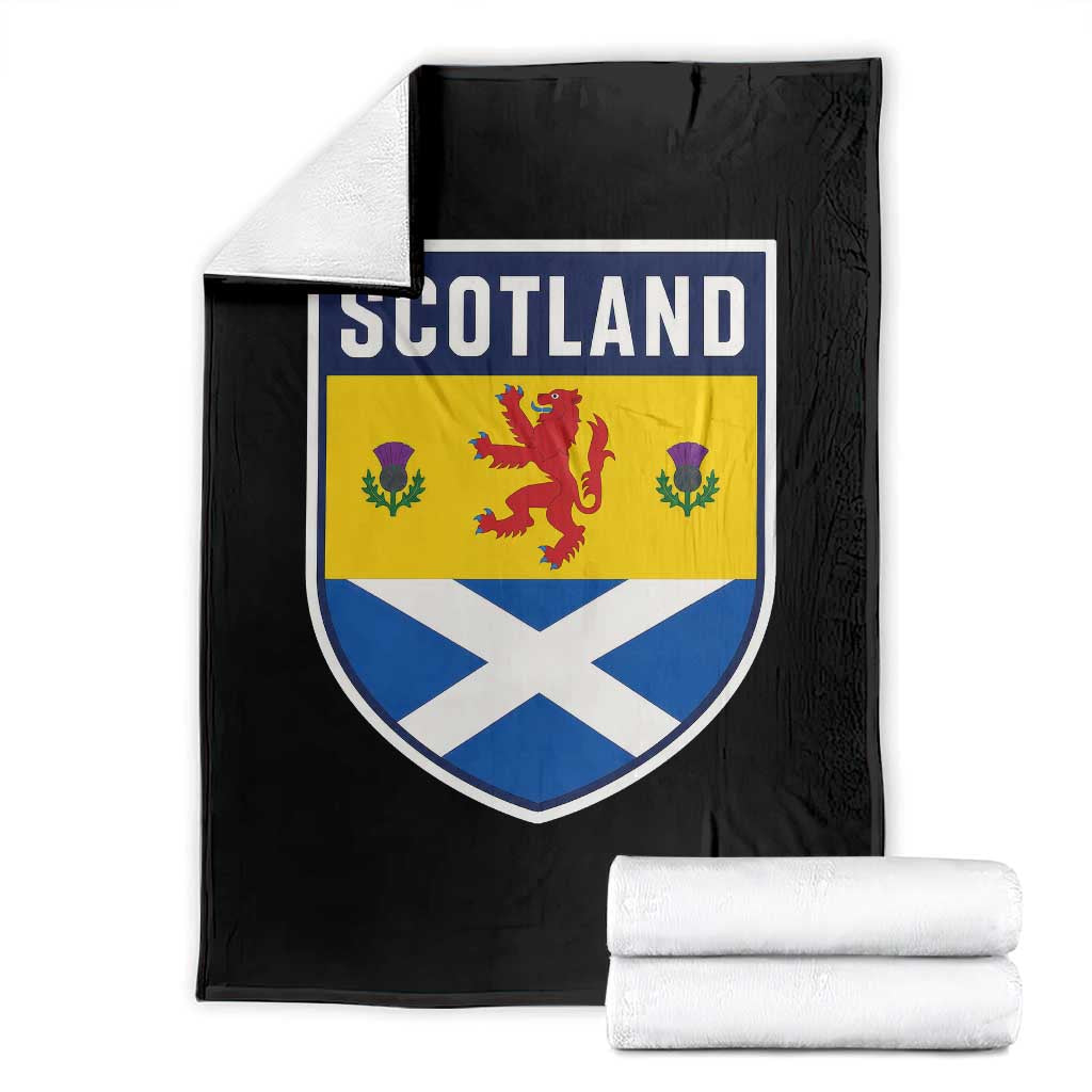 Scottish Rampant Lion Scotland Coat of Arms National Pride Throw Blanket TS11 Black Print Your Wear