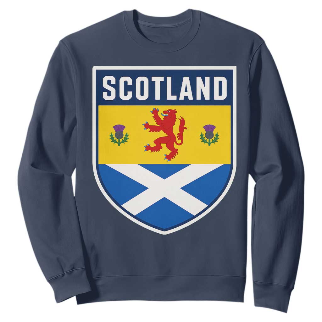 Scottish Rampant Lion Scotland Coat of Arms National Pride Sweatshirt TS11 Navy Print Your Wear