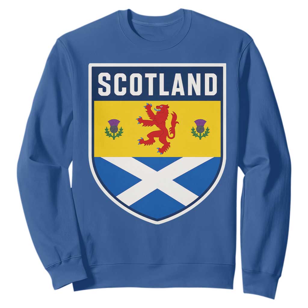 Scottish Rampant Lion Scotland Coat of Arms National Pride Sweatshirt TS11 Royal Blue Print Your Wear