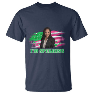 Kamala I'm Speaking T Shirt Harris Quote Pink USA Flag TS11 Navy Print Your Wear