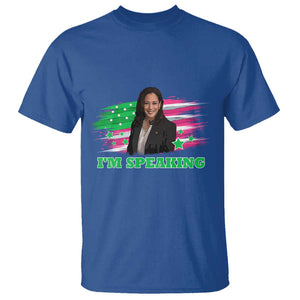 Kamala I'm Speaking T Shirt Harris Quote Pink USA Flag TS11 Royal Blue Print Your Wear