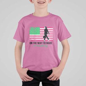 Kamala 2024 T Shirt For Kid On The Way To Make Herstory USA Flag TS11 Azalea Print Your Wear