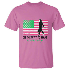 Kamala 2024 T Shirt On The Way To Make Herstory USA Flag TS11 Azalea Print Your Wear