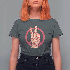 Harris 2024 T Shirt For Women Love Peace Freedom Hope Unity Peace Sign TS11 Dark Heather Print Your Wear