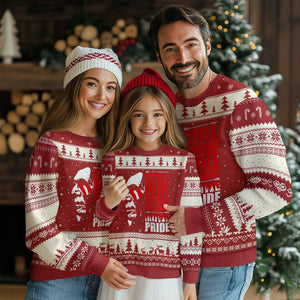 Native Americans Ugly Christmas Sweater Still Here Still Strong Native Pride Tribes TS11 Red Beige Print Your Wear