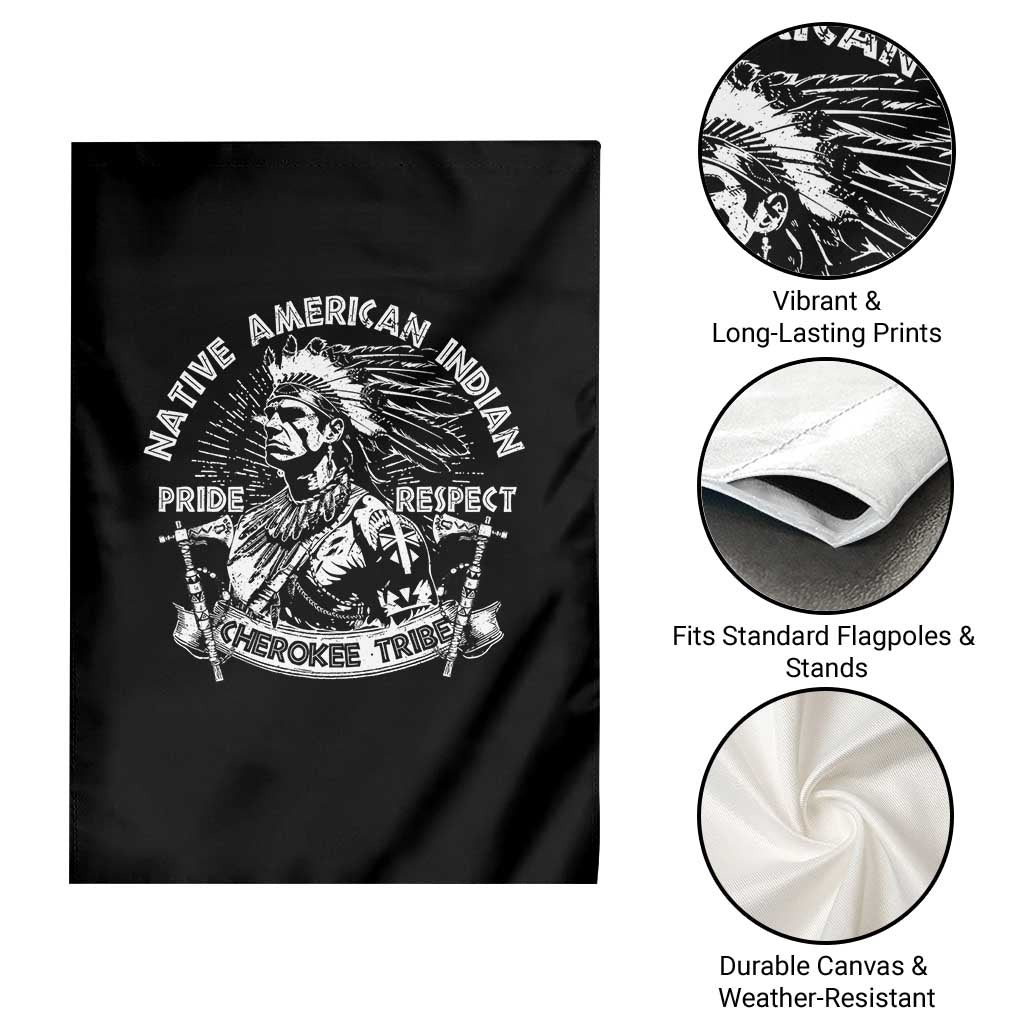 Cherokee Tribe Garden Flag Native American Indian Pride Respect Axe TS11 Print Your Wear