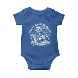 Cherokee Tribe Baby Onesie Native American Indian Pride Respect Axe TS11 Royal Blue Print Your Wear