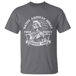 Cherokee Tribe T Shirt Native American Indian Pride Respect Axe TS11 Charcoal Print Your Wear