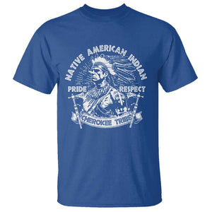 Cherokee Tribe T Shirt Native American Indian Pride Respect Axe TS11 Royal Blue Print Your Wear