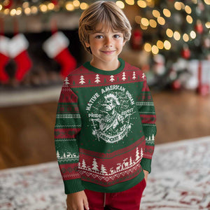 Cherokee Tribe Ugly Christmas Sweater Native American Indian Pride Respect Axe TS11 Christmas Print Your Wear