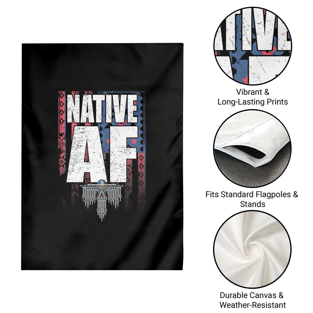 Native American Indian Garden Flag Native AF Indigenous Vintage Thunderbird TS11 Print Your Wear