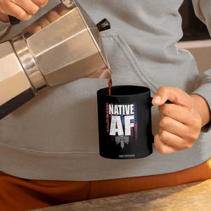 Native American Indian Coffee Mug Native AF Indigenous Vintage Thunderbird TS11 Print Your Wear