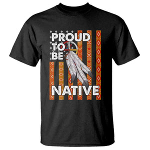 Native American T Shirt Proud To Be Native American Flag Tribal Prints Medicine Wheel TS11 Black Print Your Wear