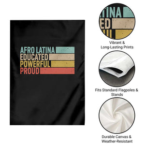 Afro Latina Garden Flag Educated Powerful Proud Hispanic Heritage Month TS11 Print Your Wear