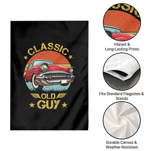 Funny Classic Old Guy Garden Flag Humor Saying Classic Car Lover TS11 Print Your Wear