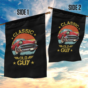 Funny Classic Old Guy Garden Flag Humor Saying Classic Car Lover TS11 Print Your Wear