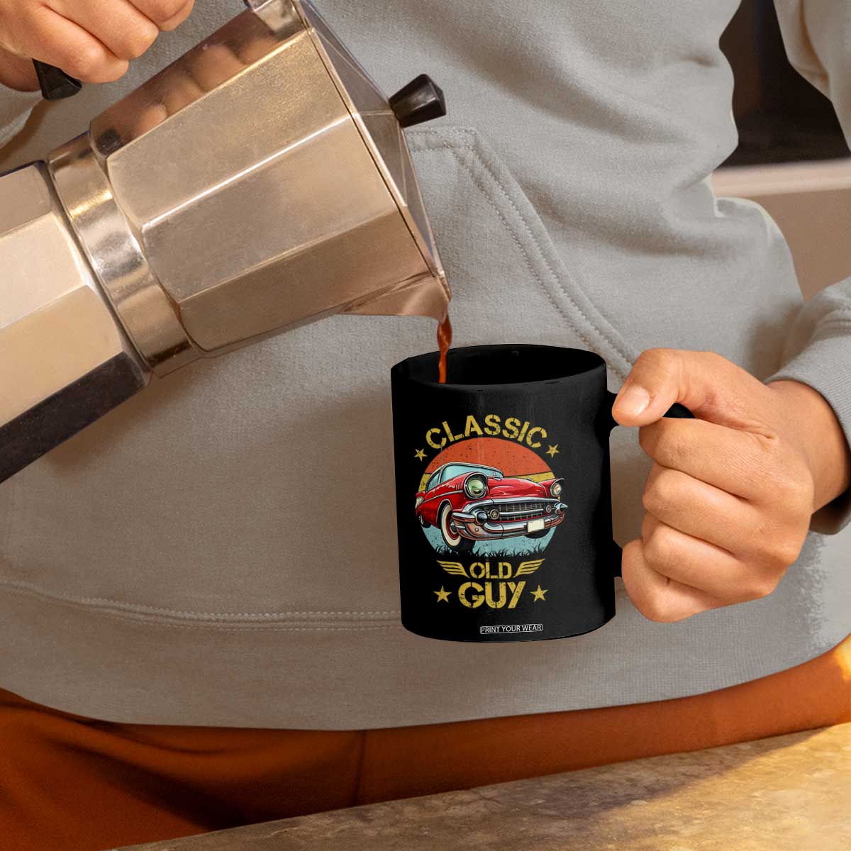 Funny Classic Old Guy Coffee Mug Humor Saying Classic Car Lover TS11 Print Your Wear