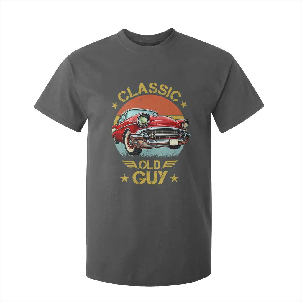 Funny Classic Old Guy T Shirt For Kid Humor Saying Classic Car Lover TS11 Dark Heather Print Your Wear