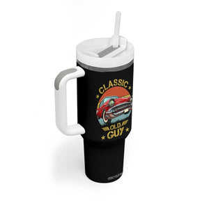 Funny Classic Old Guy Tumbler With Handle Humor Saying Classic Car Lover TS11 Print Your Wear
