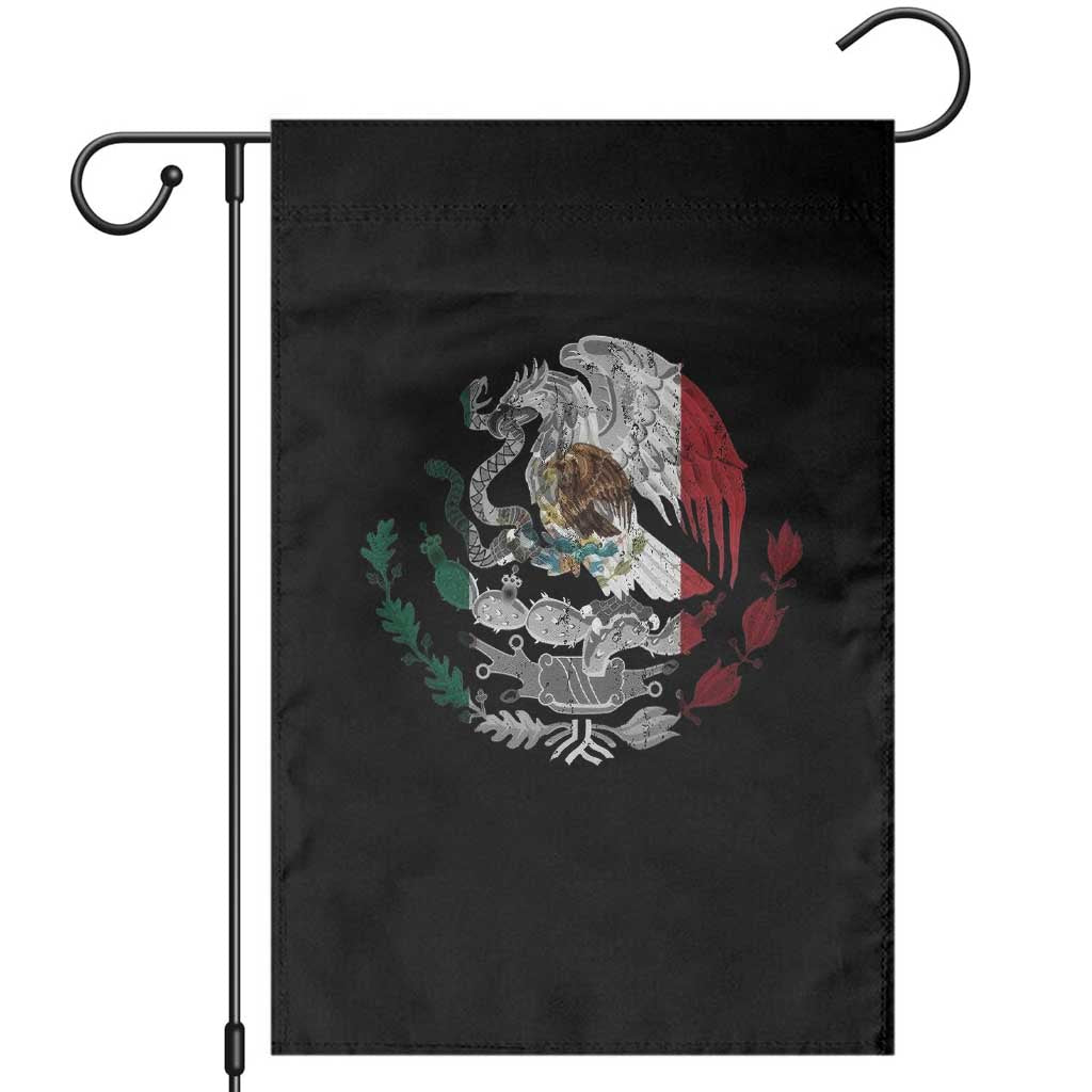 Mexico Coat Of Arms Mexican Flag Seal Symbol Garden Flag TS11 Black Print Your Wear