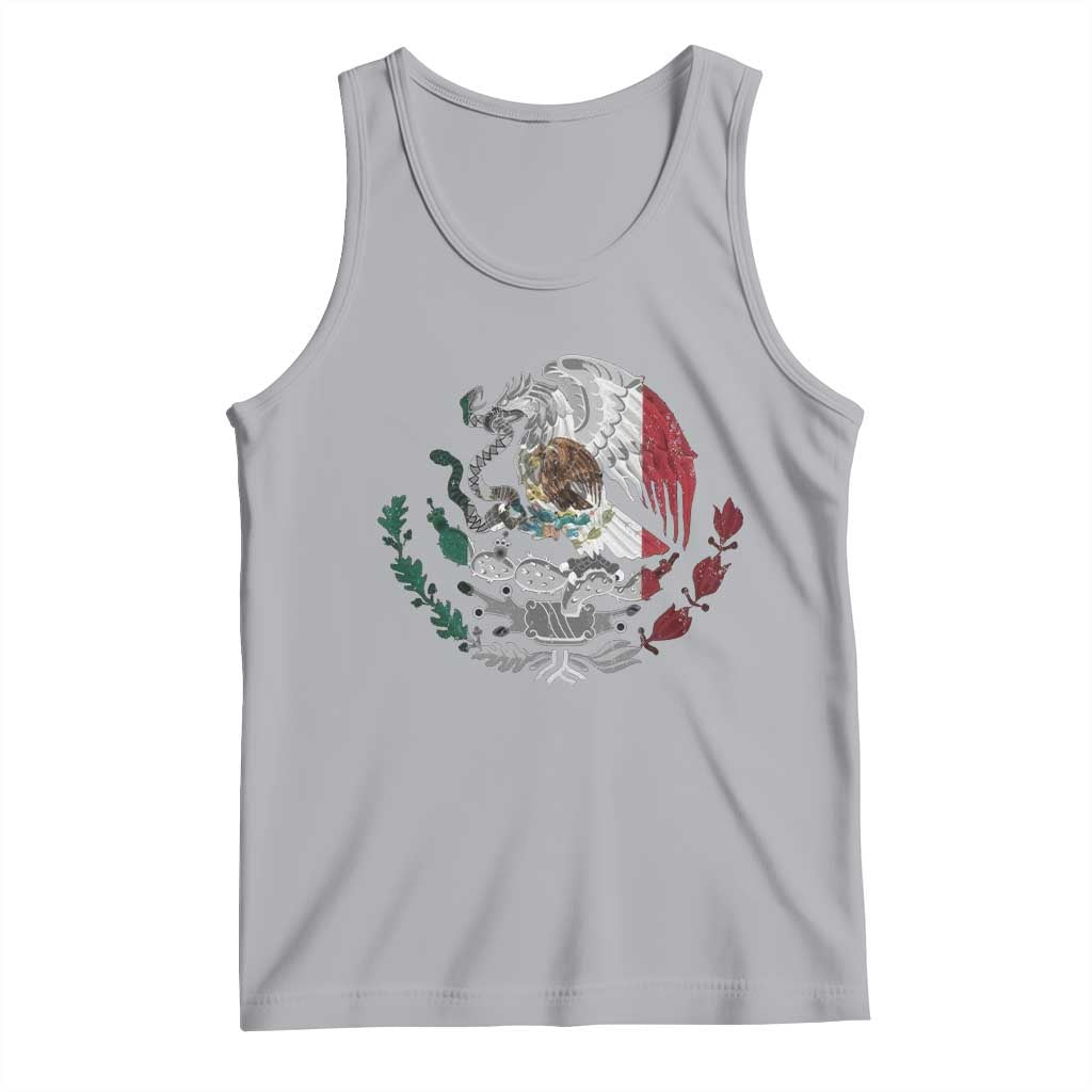 Mexico Coat Of Arms Mexican Flag Seal Symbol Tank Top TS11 Athletic Heather Print Your Wear