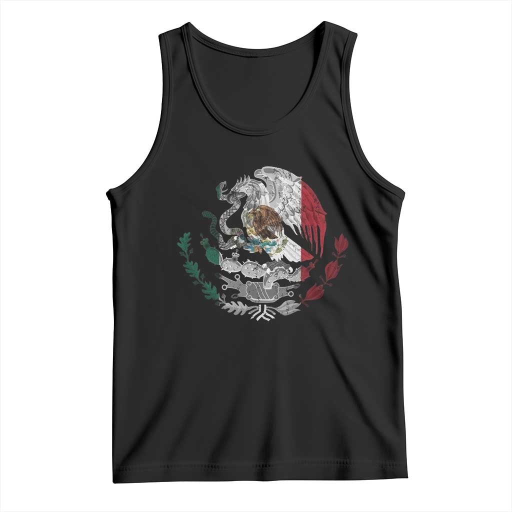 Mexico Coat Of Arms Mexican Flag Seal Symbol Tank Top TS11 Black Print Your Wear