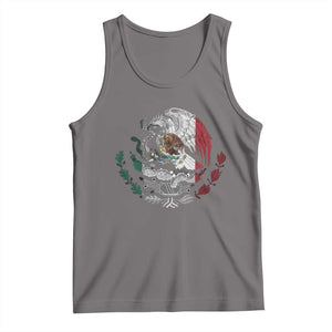 Mexico Coat Of Arms Mexican Flag Seal Symbol Tank Top TS11 Deep Heather Print Your Wear